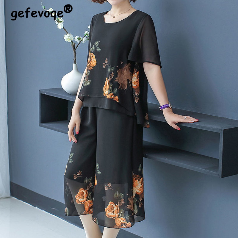 Romper Floral Print - Set Pendek Renda Motif Bunga Fashion