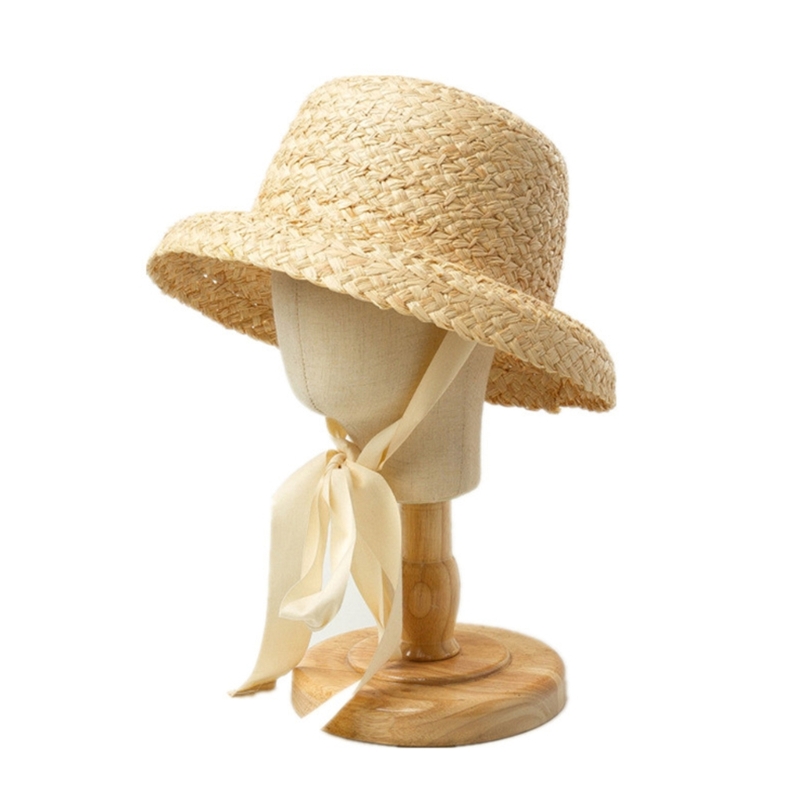 Topi anyaman tangan anak perem - Hat Floppy Wide ulasan dan harga