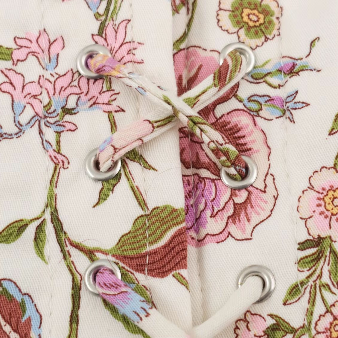 Setelan 2 Pcs Wanita Elegan Mu - Romper Floral Print ulasan dan harga